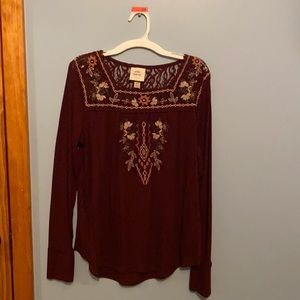 Long sleeve juniors blouse!